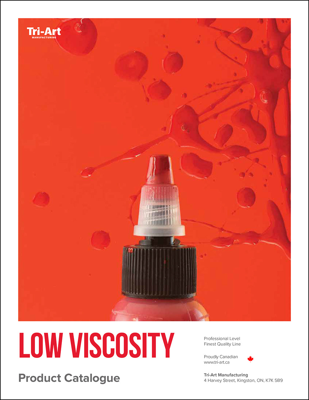 Tri-Art Finest Quality Low Viscosity Acrylic Paint Product Catalogue 2022