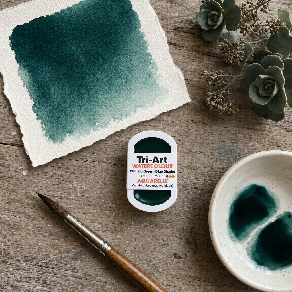 Aquarelles Tri-Art - Vert Phthalo