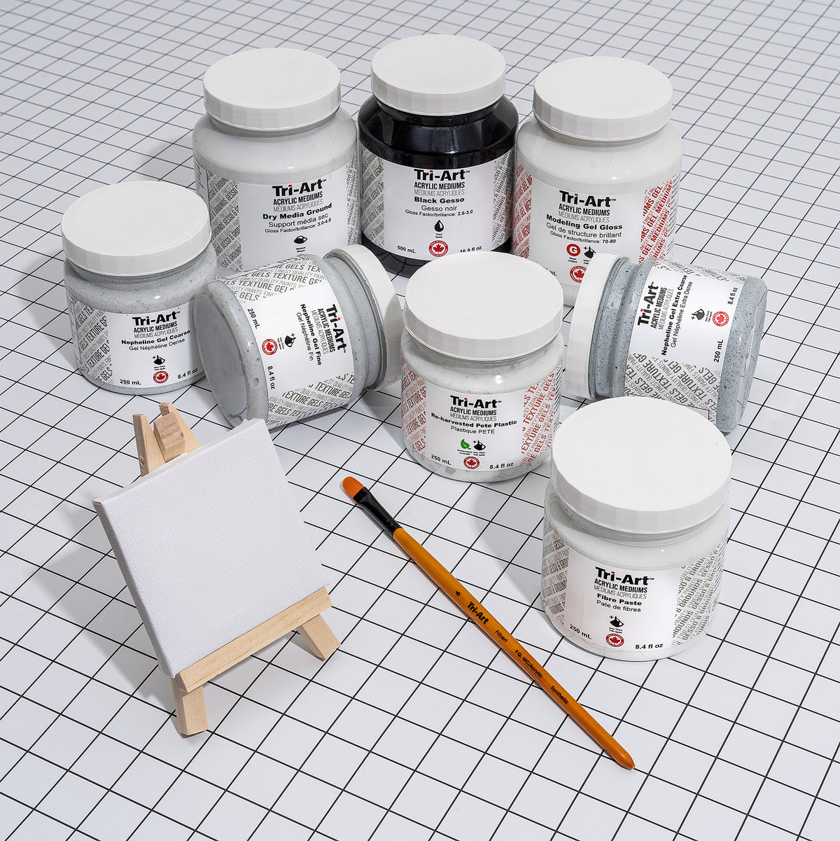 Finest Quality Hand Painted Acrylic Mediums Chart