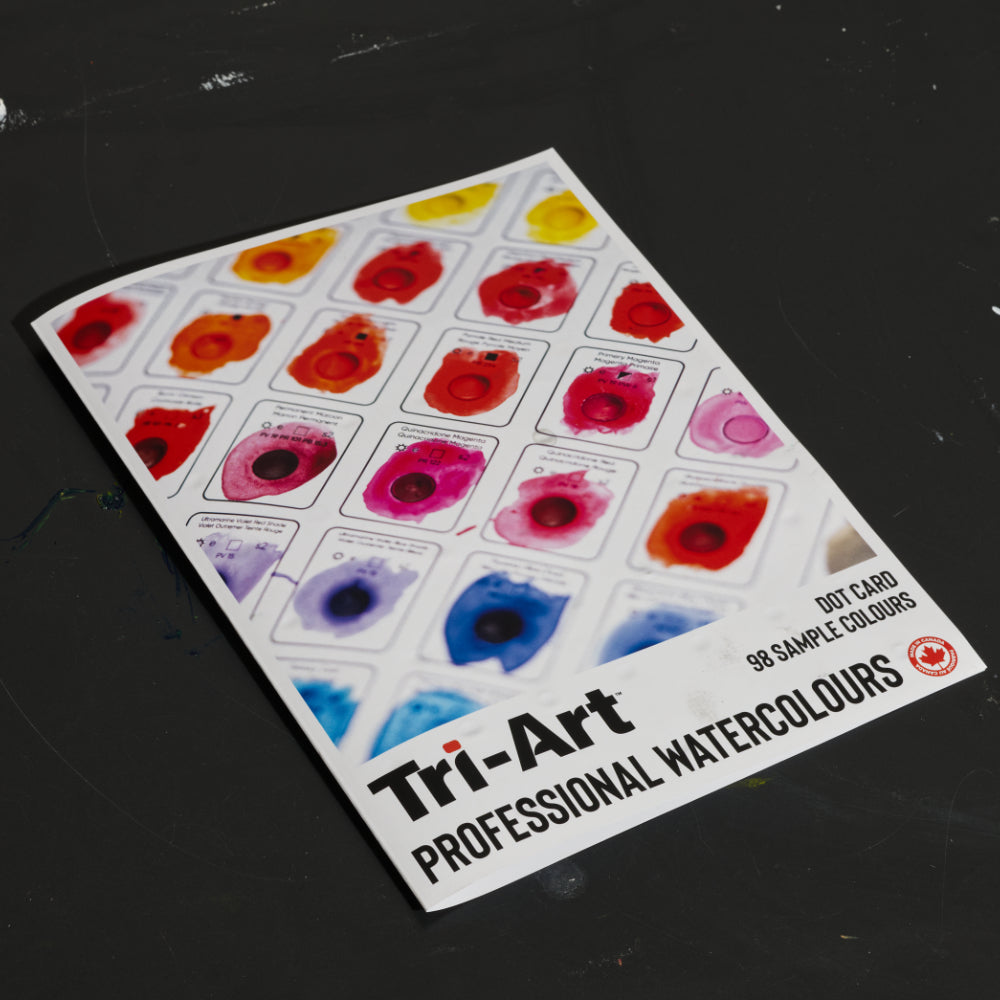 Tri-Art Watercolours 98 Colour Dot Card