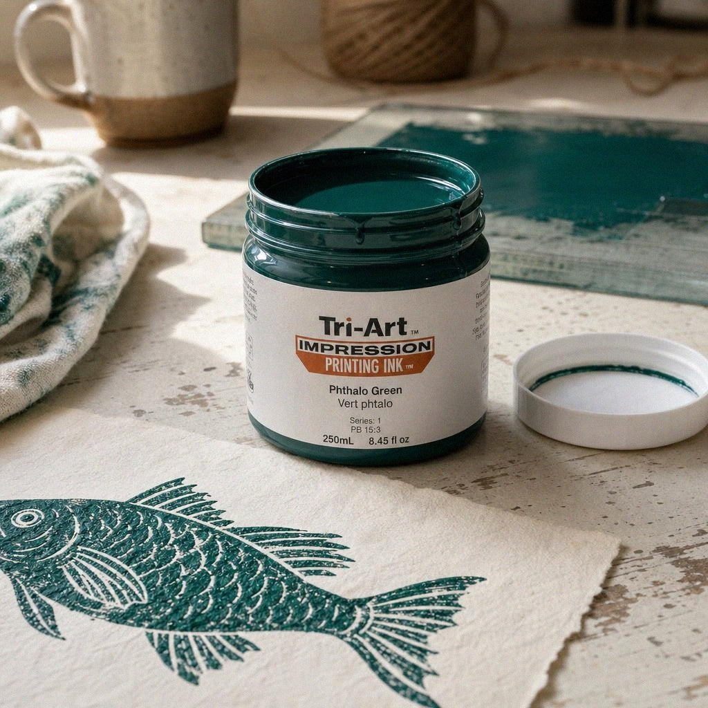 Encre d'imprimerie Impressions Block - Vert Phthalo