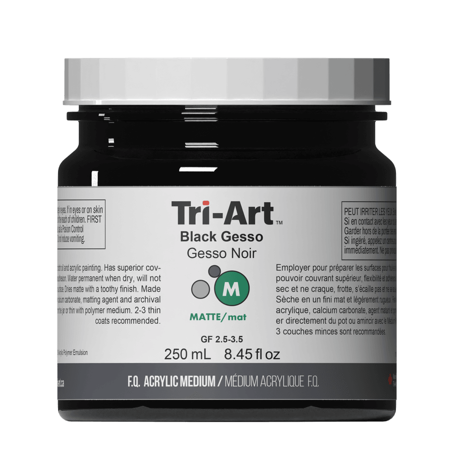 Tri-Art Mediums - Black Gesso - Tri-Art Mfg.