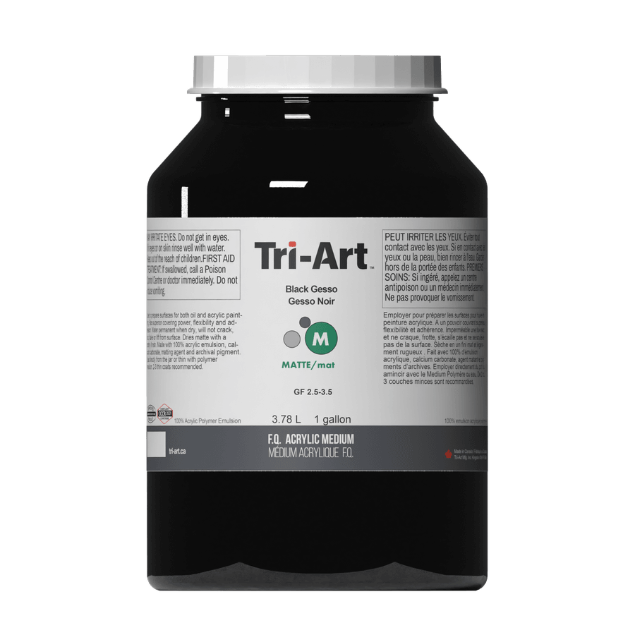 Tri-Art Mediums - Black Gesso - Tri-Art Mfg.