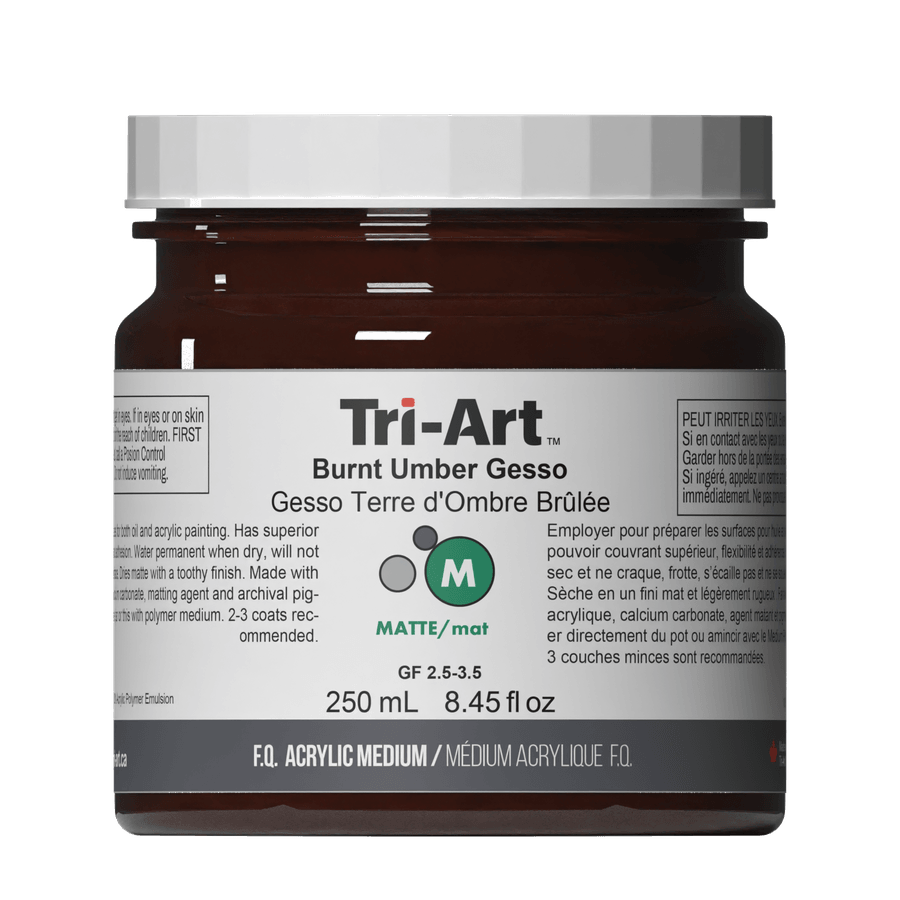 Tri-Art Mediums - Burnt Umber Gesso - Tri-Art Mfg.
