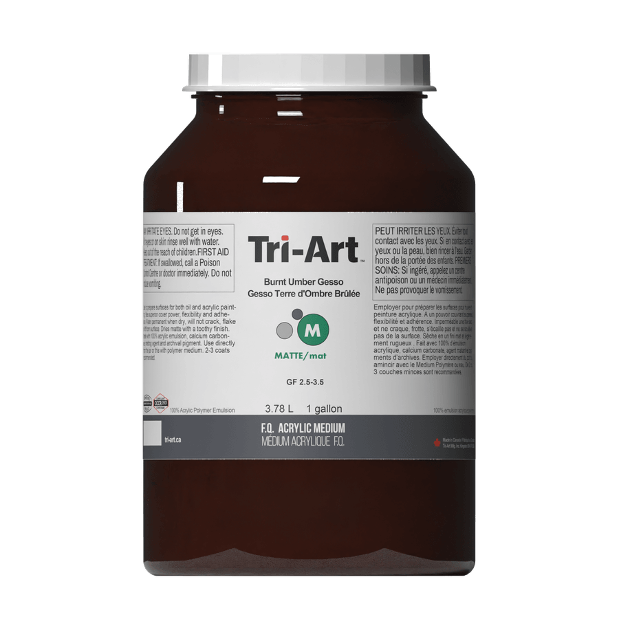 Tri-Art Mediums - Burnt Umber Gesso - Tri-Art Mfg.