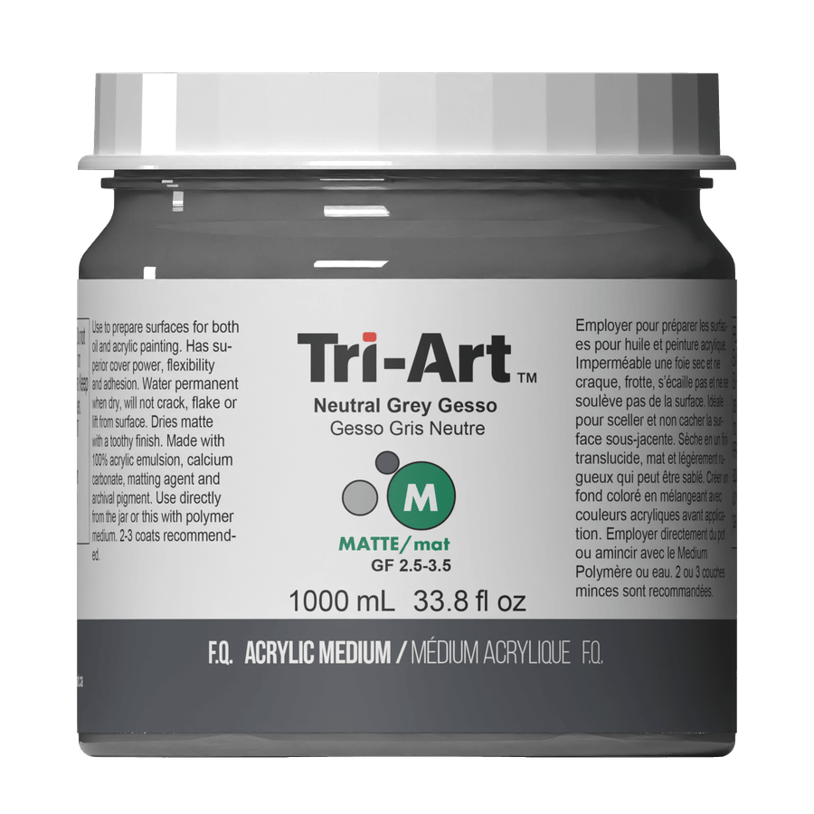 Tri-Art Mediums - Neutral Grey Gesso - Tri-Art Mfg.