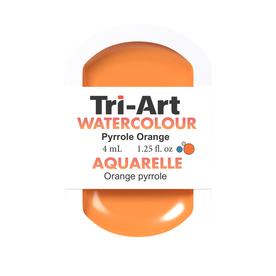 Tri-Art Water Colours - Pyrrole Orange - Tri-Art Mfg.
