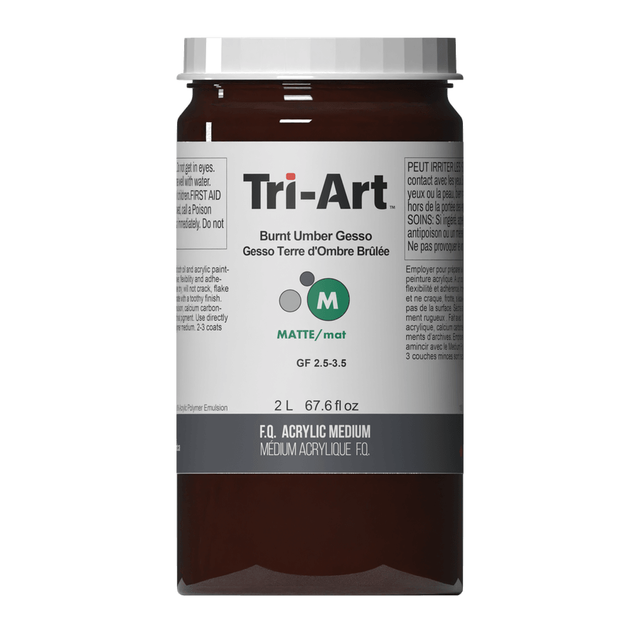 Tri-Art Mediums - Burnt Umber Gesso - Tri-Art Mfg.