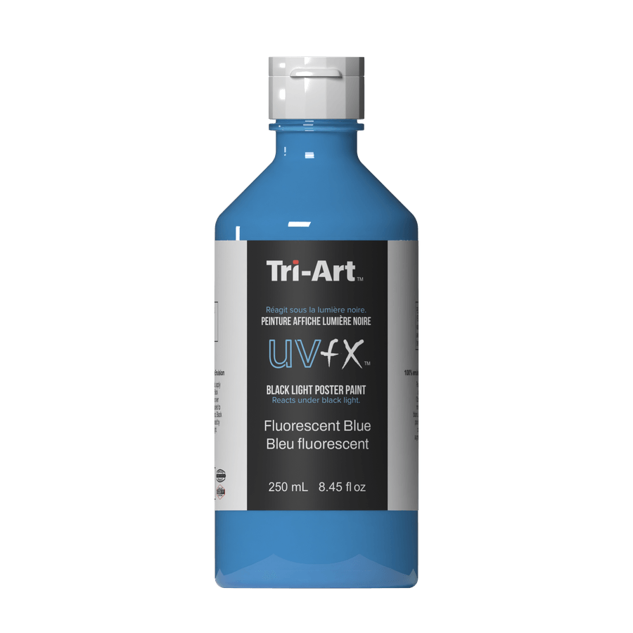 UVFX Black Light Poster Paint - Fluorescent Blue - Tri-Art Mfg.