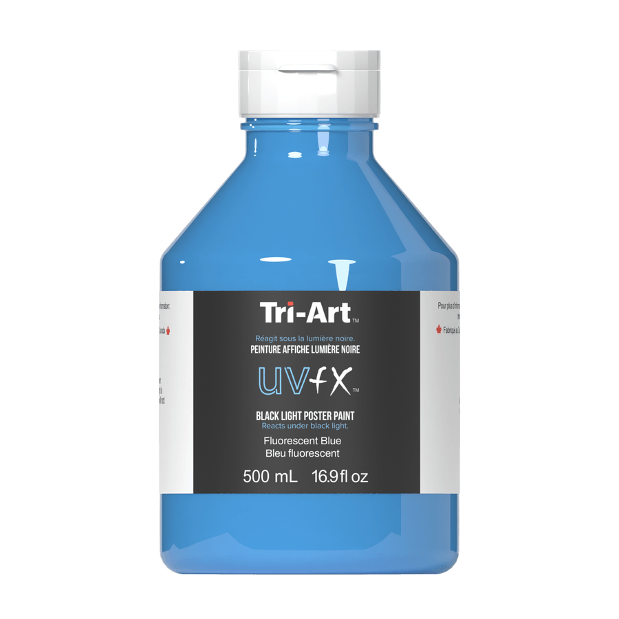 UVFX Black Light Poster Paint - Fluorescent Blue - Tri-Art Mfg.