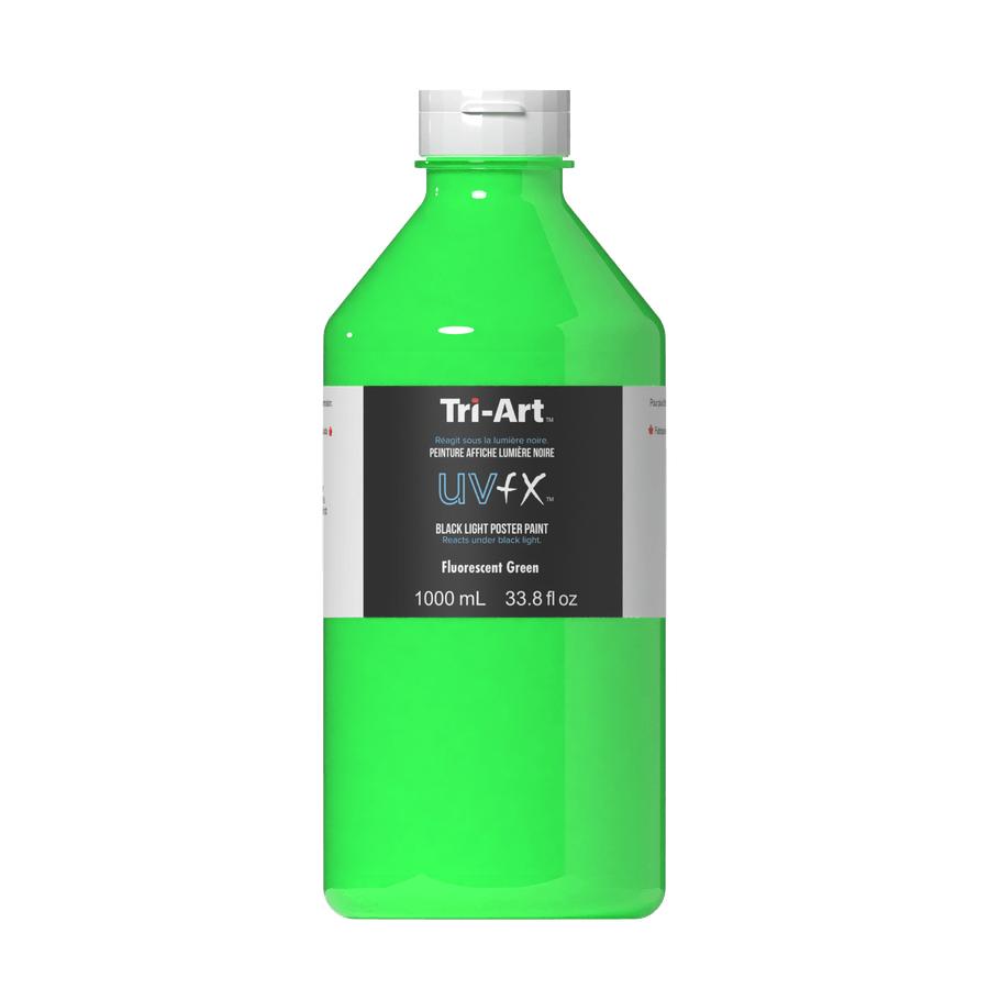 UVFX Black Light Poster Paint - Fluorescent Green - Tri-Art Mfg.