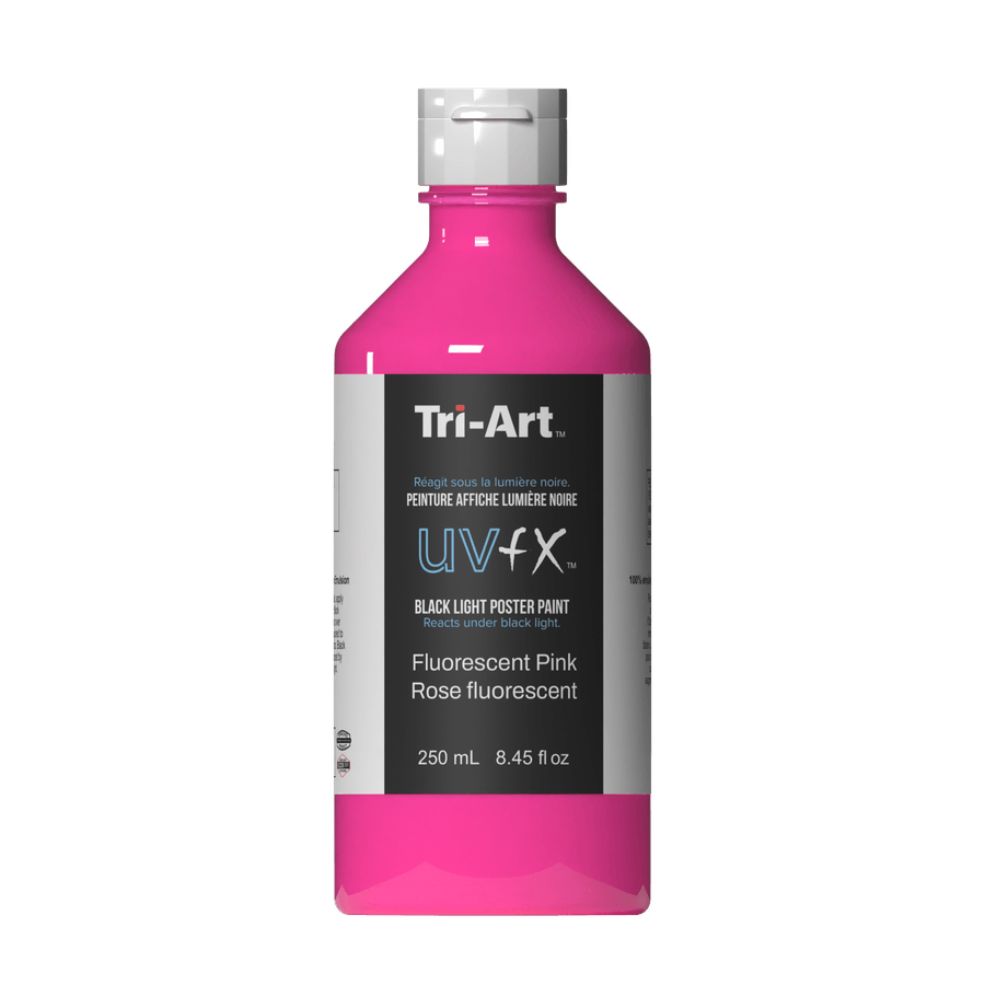 UVFX Black Light Poster Paint - Fluorescent Pink - Tri-Art Mfg.