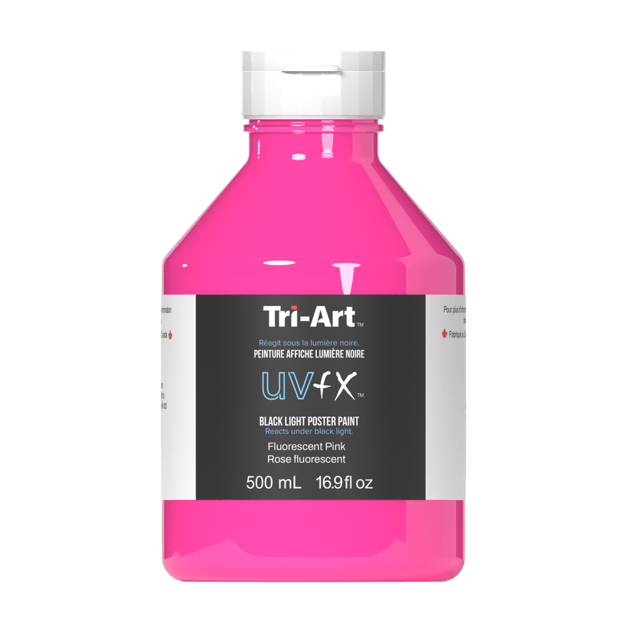 UVFX Black Light Poster Paint - Fluorescent Pink - Tri-Art Mfg.