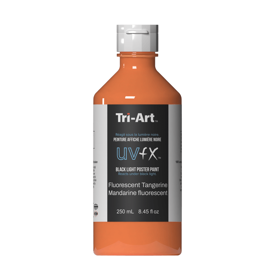 UVFX Black Light Poster Paint - Fluorescent Tangerine - Tri-Art Mfg.