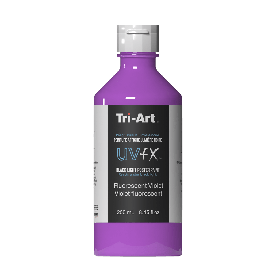 UVFX Black Light Poster Paint - Fluorescent Violet - Tri-Art Mfg.