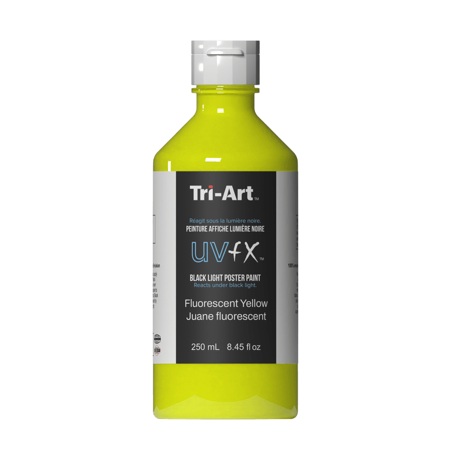 UVFX Black Light Poster Paint - Fluorescent Yellow - Tri-Art Mfg.