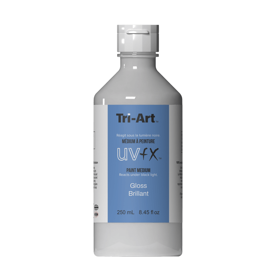 UVFX Black Light Poster Paint - UVFX Black Light Medium Gloss - Tri-Art Mfg.