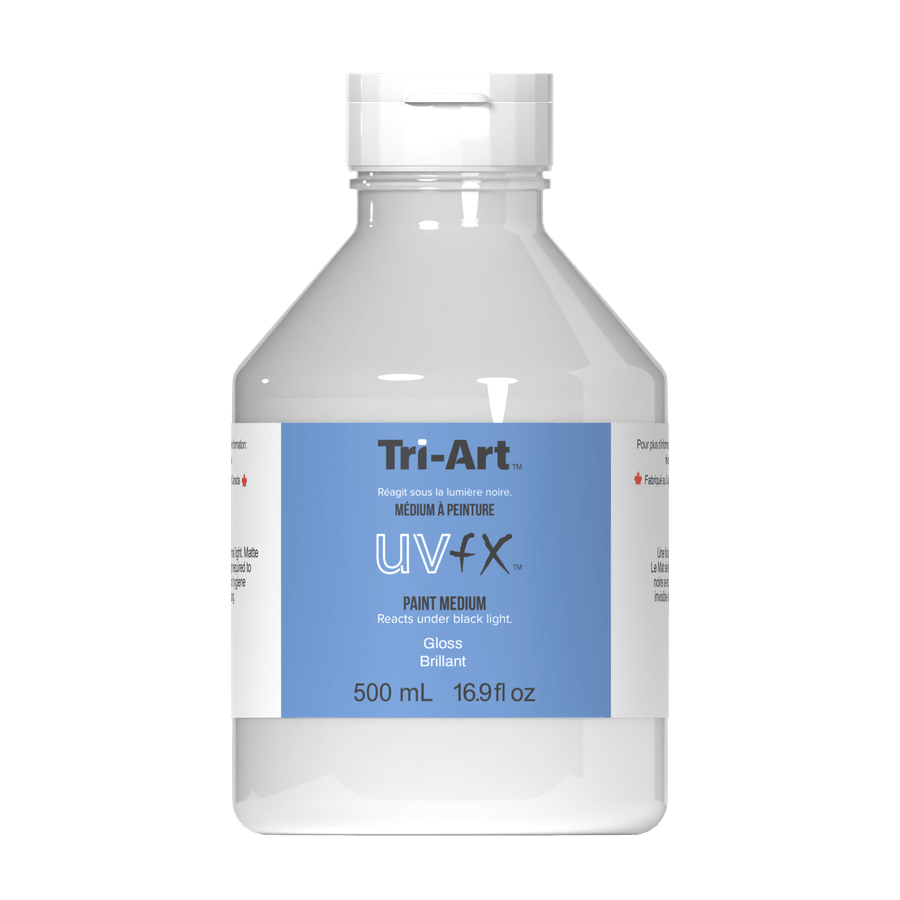 UVFX Black Light Poster Paint - UVFX Black Light Medium Gloss - Tri-Art Mfg.