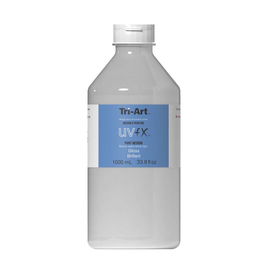 UVFX Black Light Poster Paint - UVFX Black Light Medium Gloss - Tri-Art Mfg.