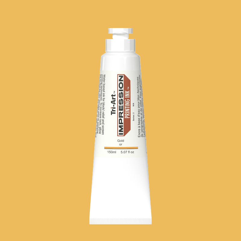 Impressions Block Printing Ink - Iridescent Gold - Tri-Art Mfg.