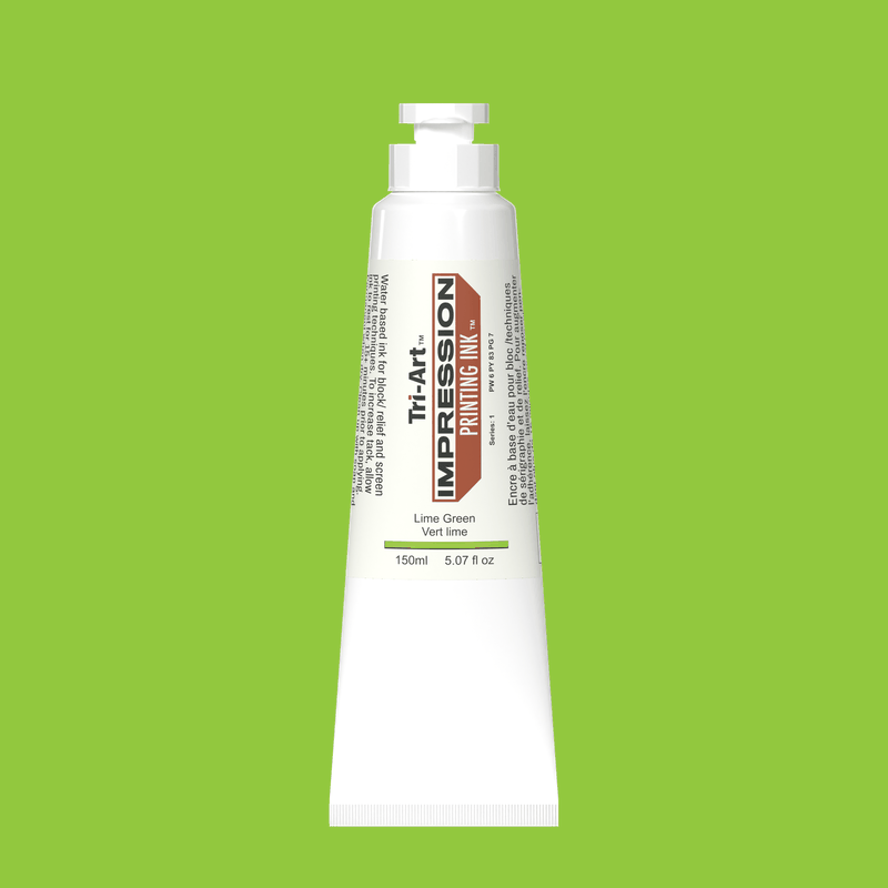 Impressions Block Printing Ink - Lime Green - Tri-Art Mfg.
