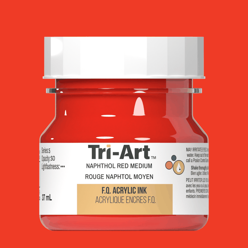 Tri-Art Ink - Naphthol Red Medium - 37mL - Tri-Art Mfg.