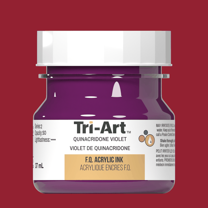 Tri-Art Ink - Quinacridone Violet - 37mL - Tri-Art Mfg.