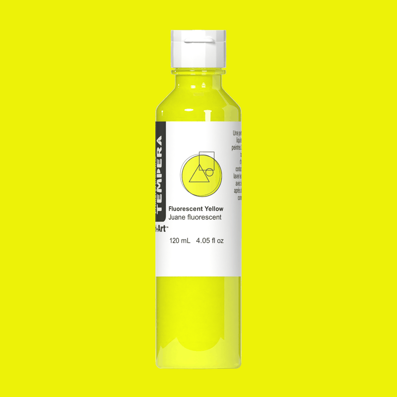 Primary Liquid Tempera - Fluorescent Yellow - Tri-Art Mfg.