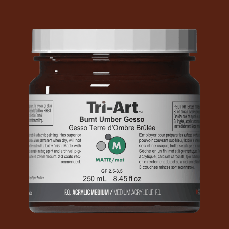 Tri-Art Mediums - Burnt Umber Gesso - Tri-Art Mfg.