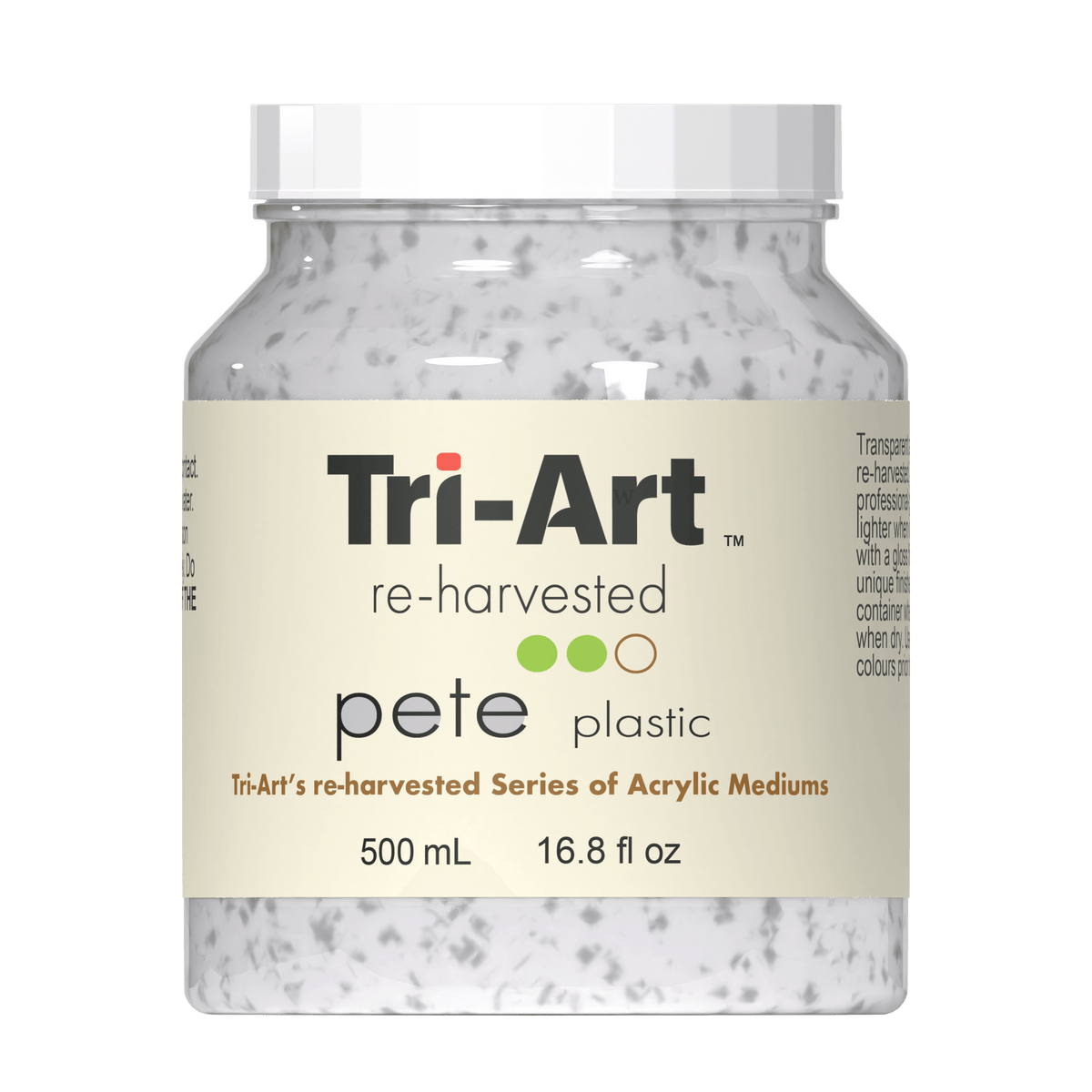 Tri-Art Mediums - Re-harvested Pete Plastic - Tri-Art Mfg.
