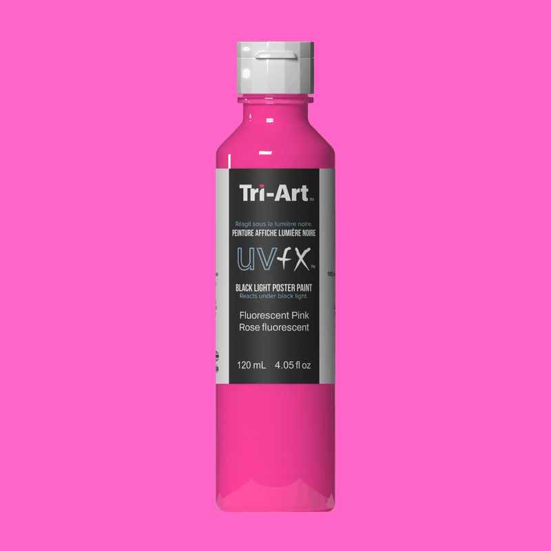 UVFX Black Light Poster Paint - Fluorescent Pink - Tri-Art Mfg.