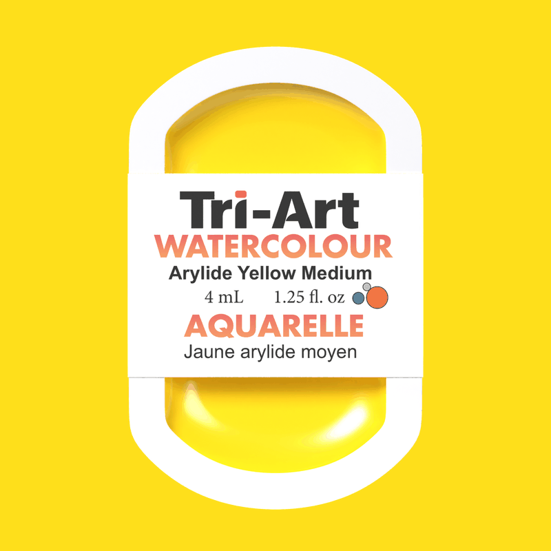 Tri-Art Water Colours - Arylide Yellow Medium - Tri-Art Mfg.