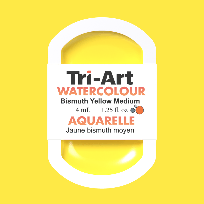Tri-Art Water Colours - Bismuth Yellow Medium - Tri-Art Mfg.