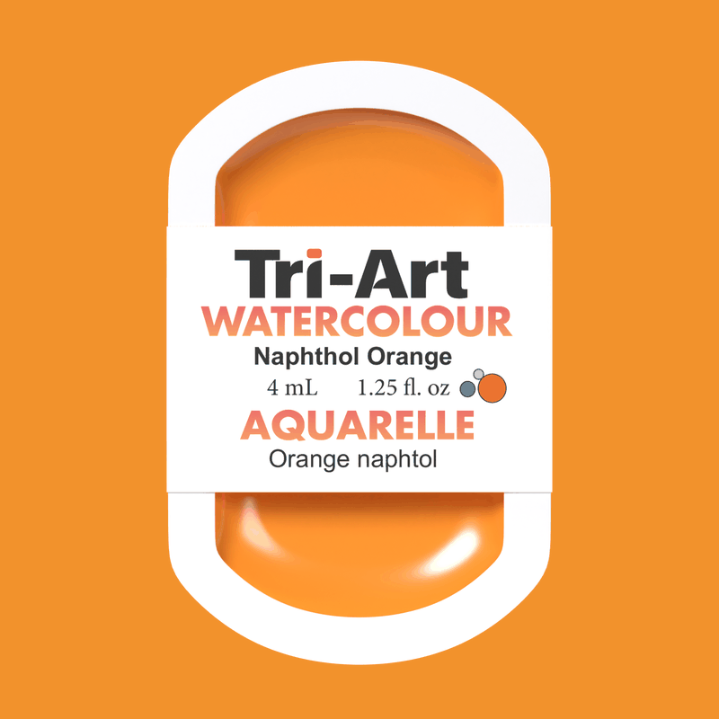 Tri-Art Water Colours - Naphthol Orange - Tri-Art Mfg.