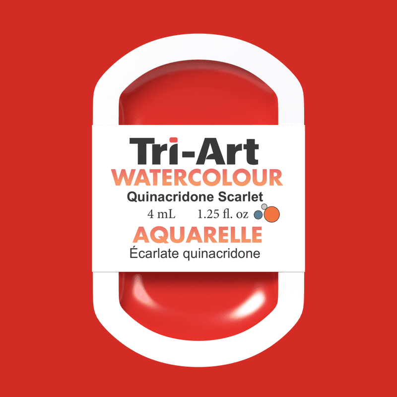 Tri-Art Water Colours - Quinacridone Scarlet - Tri-Art Mfg.