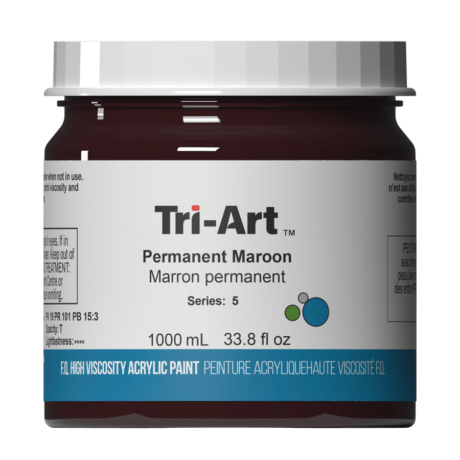 Tri-Art High Viscosity - Permanent Maroon 1000mL