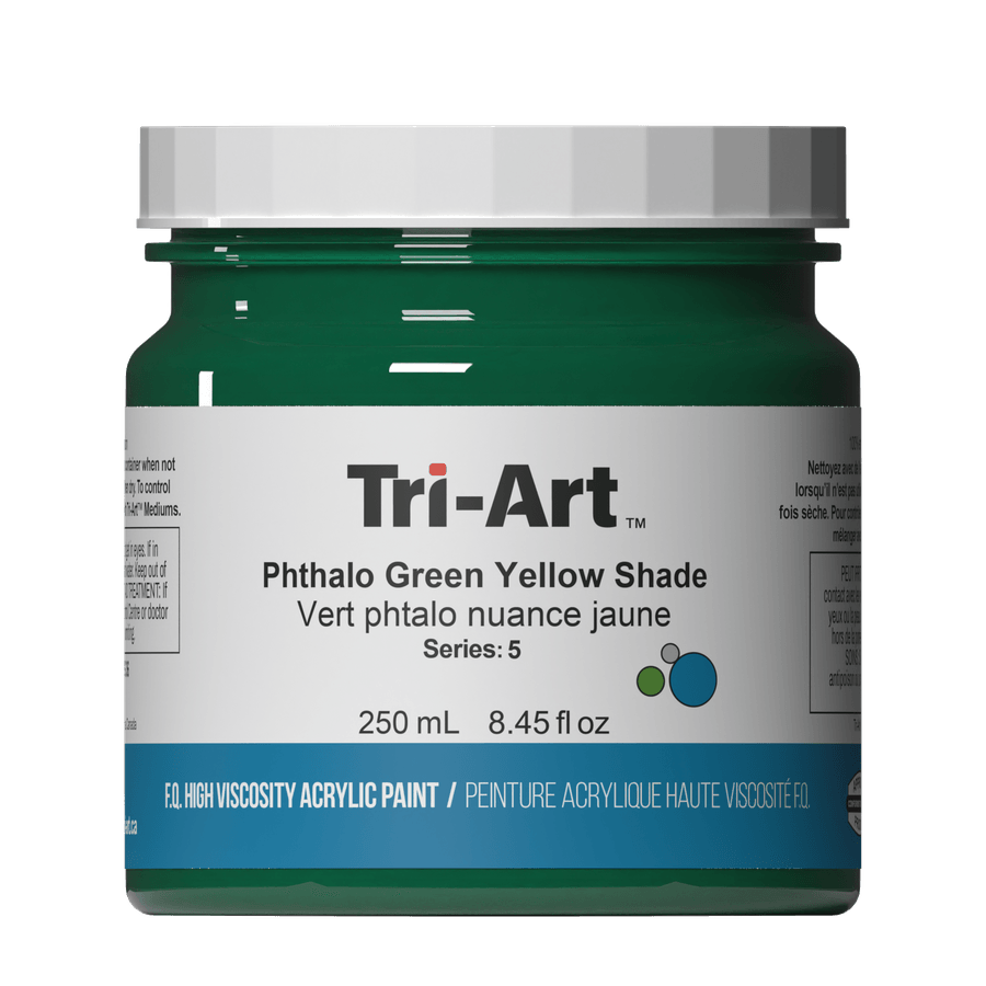 Tri-Art High Viscosity - Phthalo Green Yellow Shade 250mL