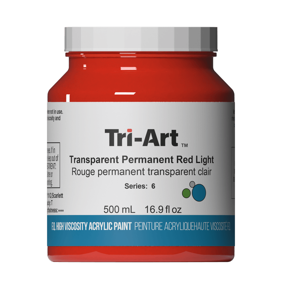 Tri-Art High Viscosity - Transparent Permanent Red Light 500mL