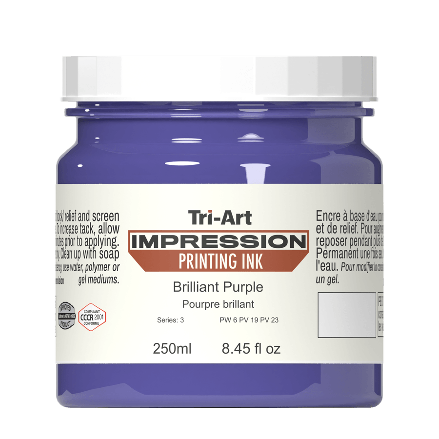 Impressions Block Printing Ink - Brilliant Purple - Tri-Art Mfg.
