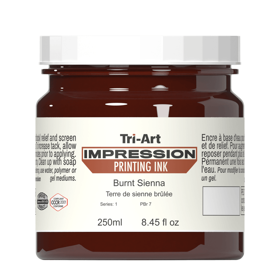 Impressions Block Printing Ink - Burnt Sienna - Tri-Art Mfg.