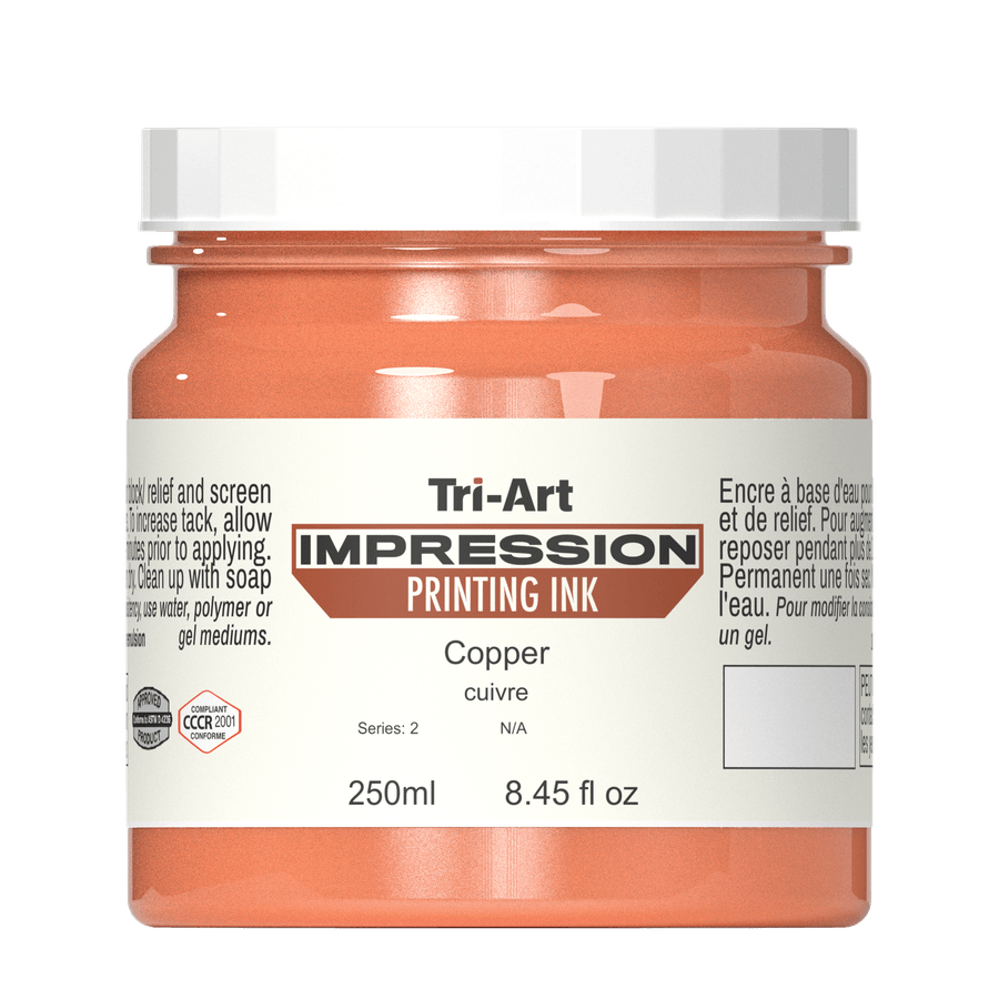 Impressions Block Printing Ink - Iridescent Copper - Tri-Art Mfg.