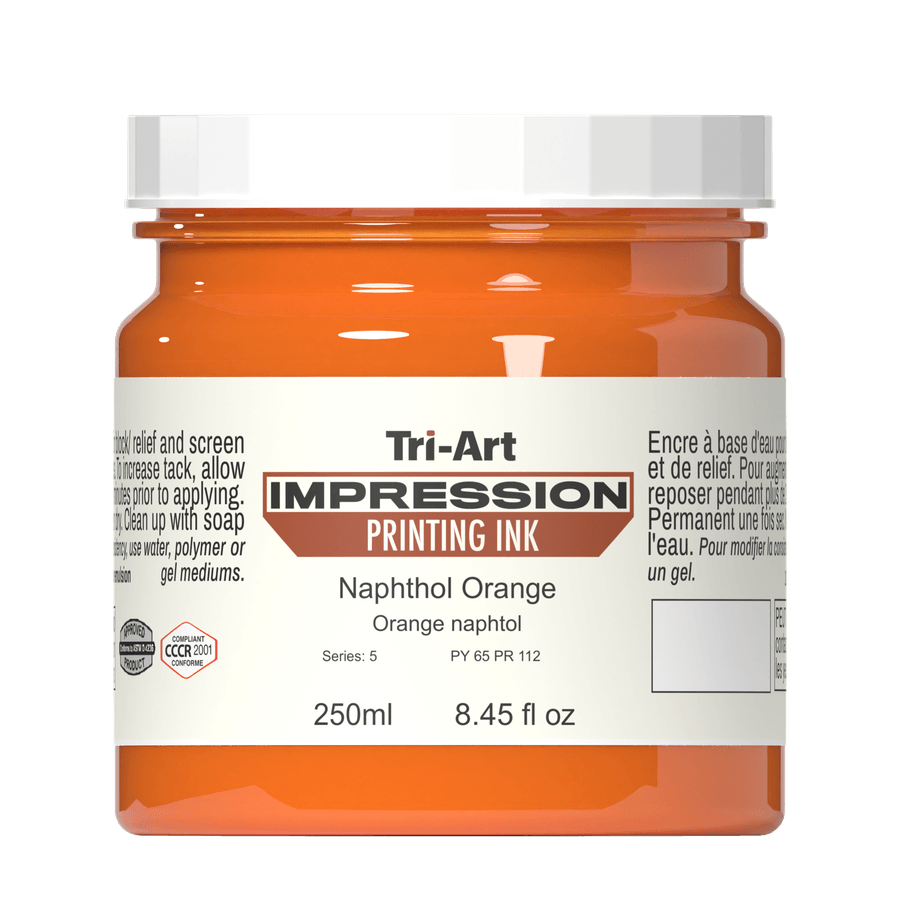 Impressions Block Printing Ink - Orange - Tri-Art Mfg.