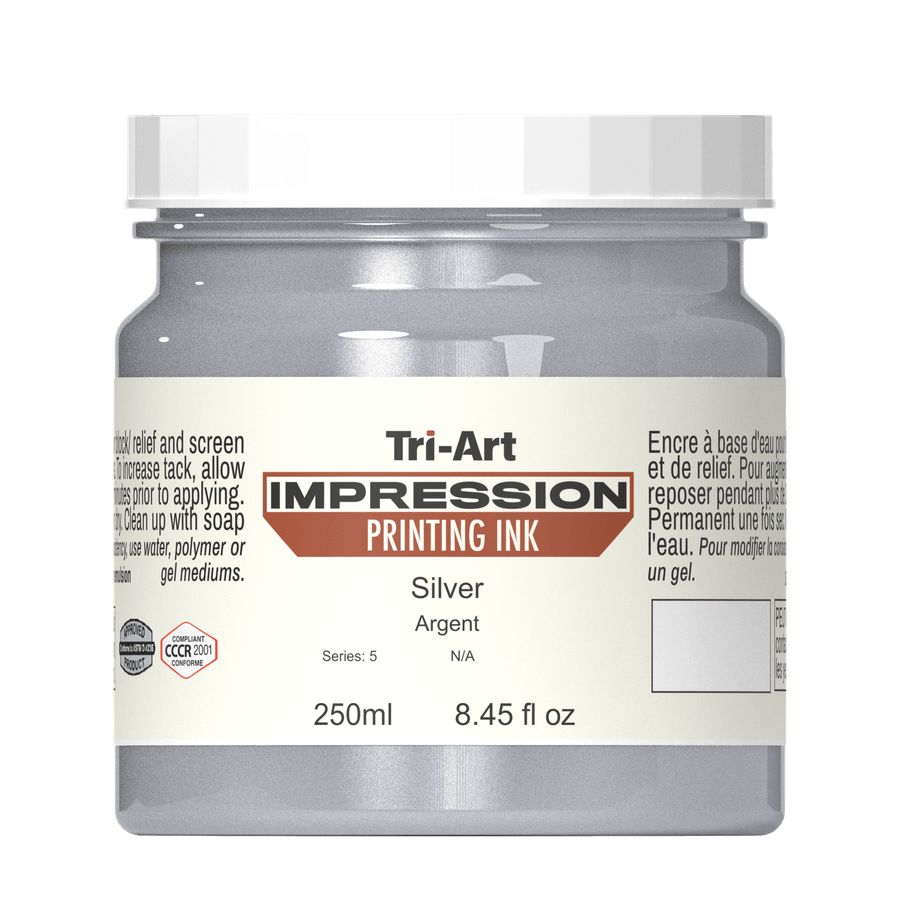 Impressions Block Printing Ink - Silver - Tri-Art Mfg.