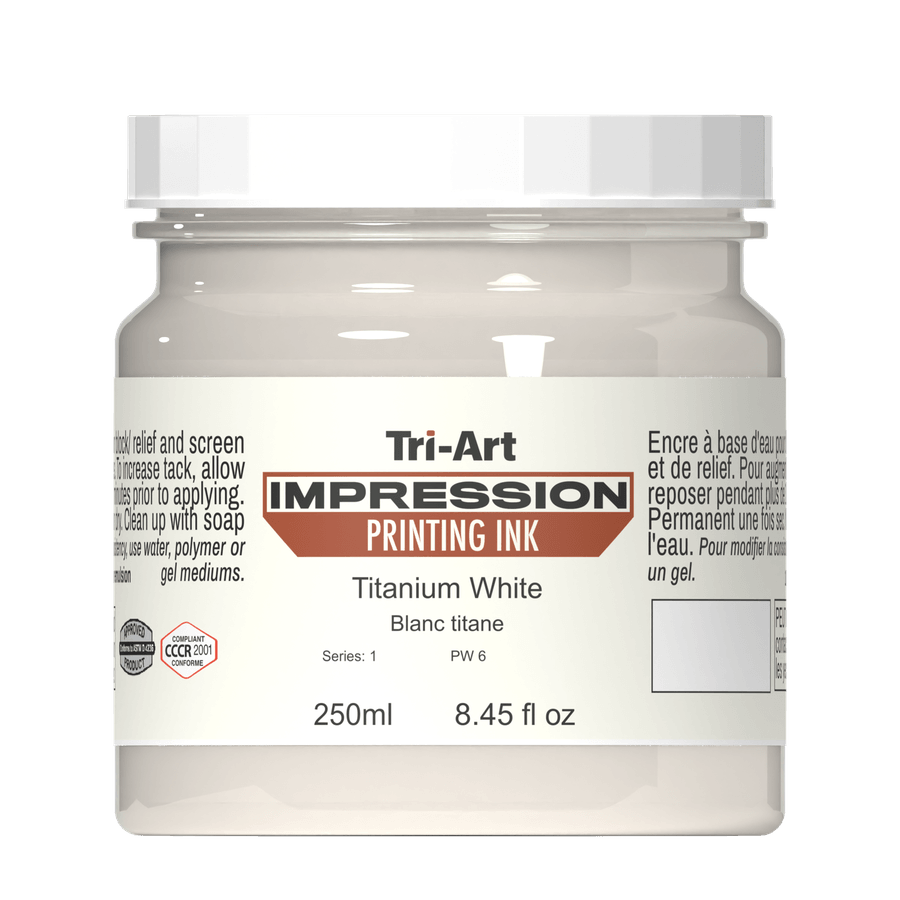 Impressions Block Printing Ink - Titanium White - Tri-Art Mfg.