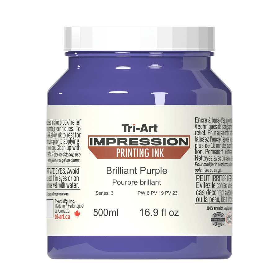 Impressions Block Printing Ink - Brilliant Purple - Tri-Art Mfg.