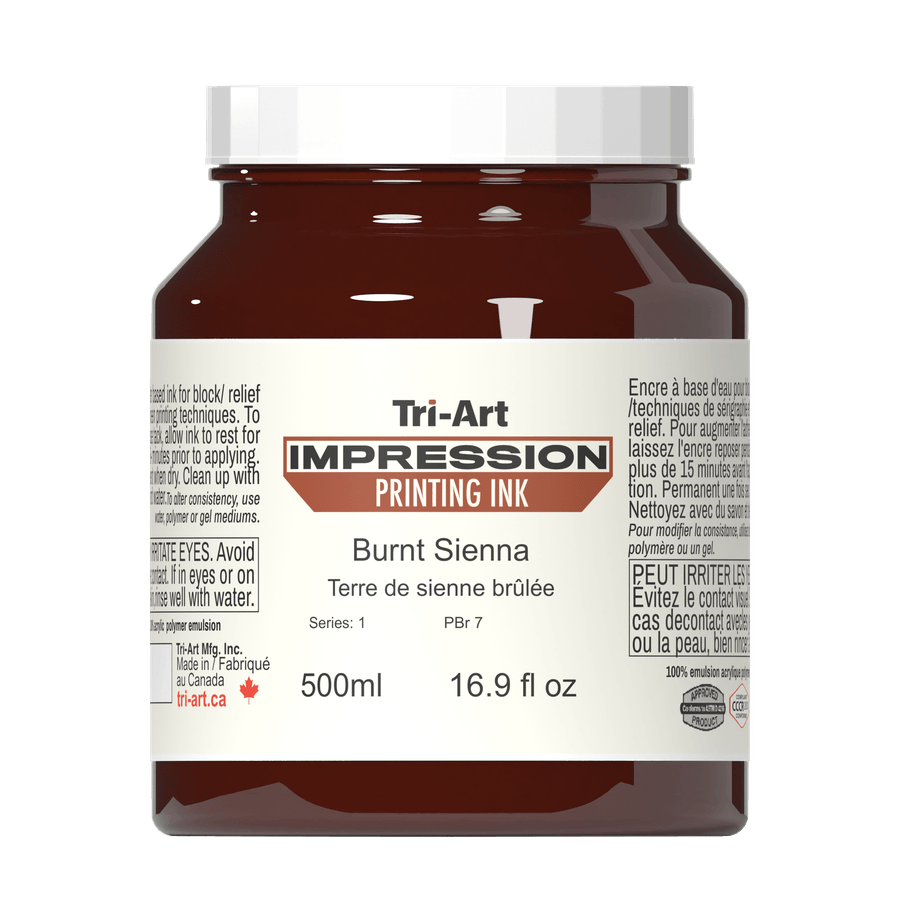 Impressions Block Printing Ink - Burnt Sienna - Tri-Art Mfg.