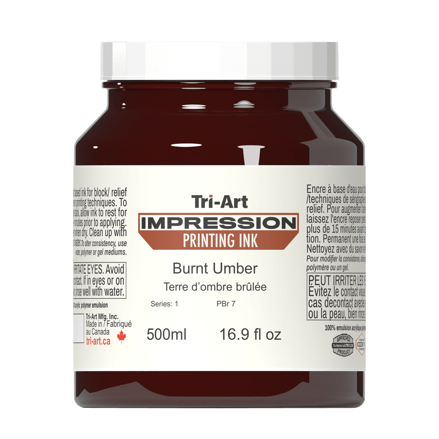 Impressions Block Printing Ink - Burnt Umber - Tri-Art Mfg.