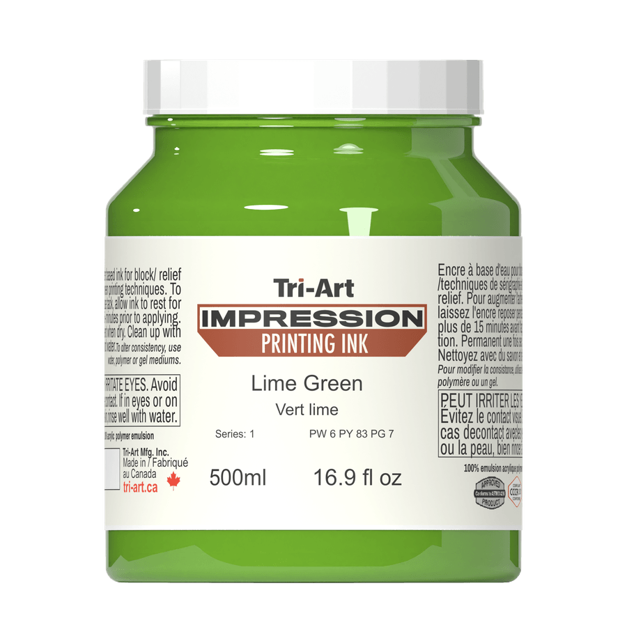 Impressions Block Printing Ink - Lime Green - Tri-Art Mfg.