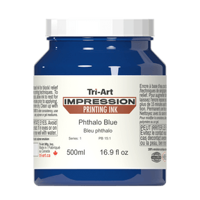Impressions Block Printing Ink - Phthalo Blue - Tri-Art Mfg.