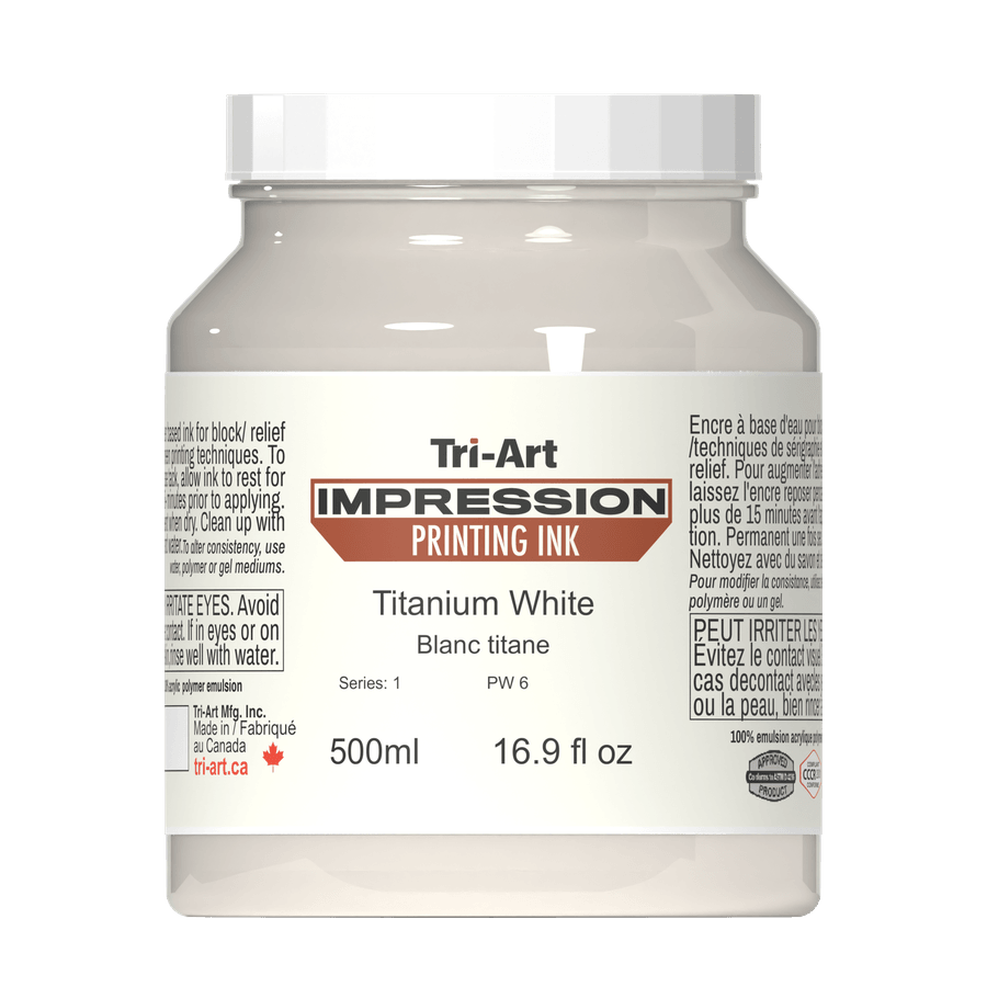 Impressions Block Printing Ink - Titanium White - Tri-Art Mfg.